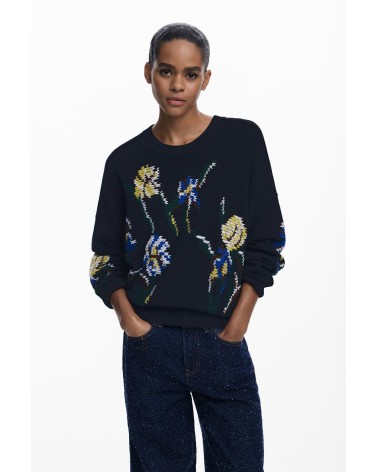 JERSEY COOPER CON BORDADOS DESIGUAL