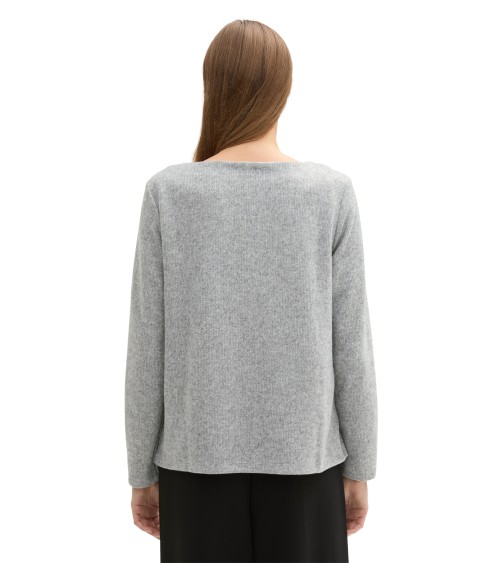 CAMISETA MUY SUAVE CON BOTONES LATERALES TOM TAILOR