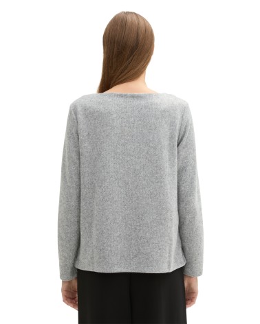 CAMISETA MUY SUAVE CON BOTONES LATERALES TOM TAILOR