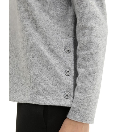 CAMISETA MUY SUAVE CON BOTONES LATERALES TOM TAILOR