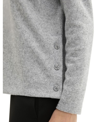 CAMISETA MUY SUAVE CON BOTONES LATERALES TOM TAILOR