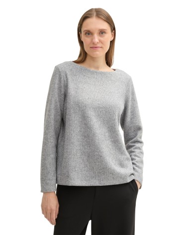 CAMISETA MUY SUAVE CON BOTONES LATERALES TOM TAILOR
