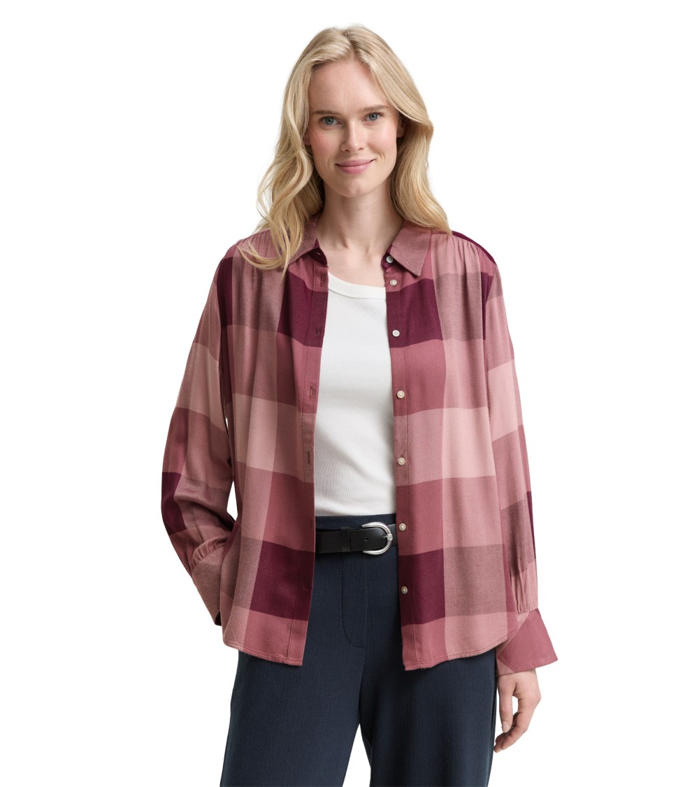 CAMISA DE CUADROS TEJIDO SUAVE TOM TAILOR