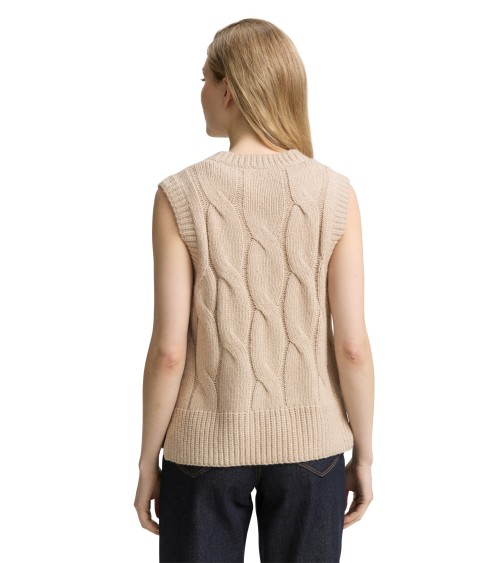 CHALECO DE PUNTO TRENZADO TOM TAILOR CHALECO DE PUNTO TRENZADO TOM TAILOR