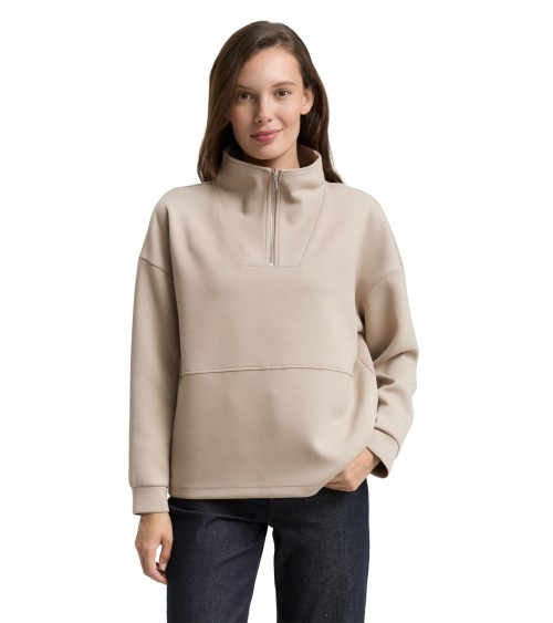 SUDADERA SEMI CREMALLERA SCUBA TOM TAILOR