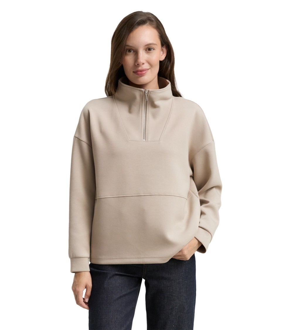 SUDADERA SEMI CREMALLERA SCUBA TOM TAILOR