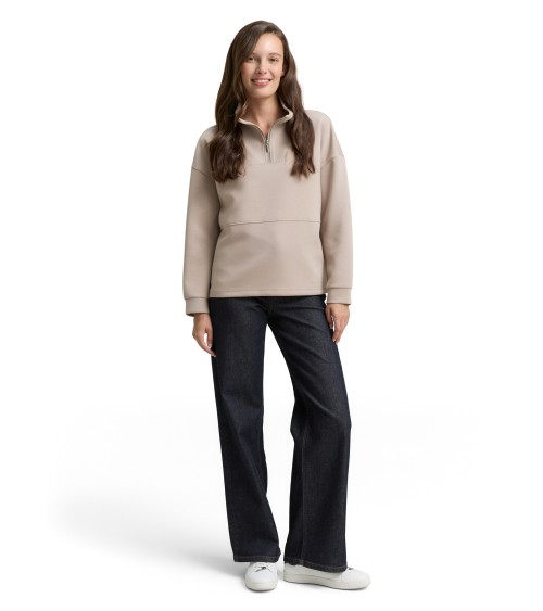 SUDADERA SEMI CREMALLERA SCUBA TOM TAILOR