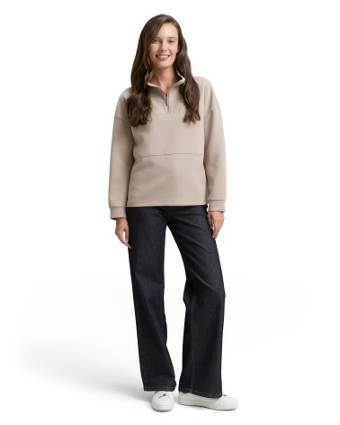 SUDADERA SEMI CREMALLERA SCUBA TOM TAILOR