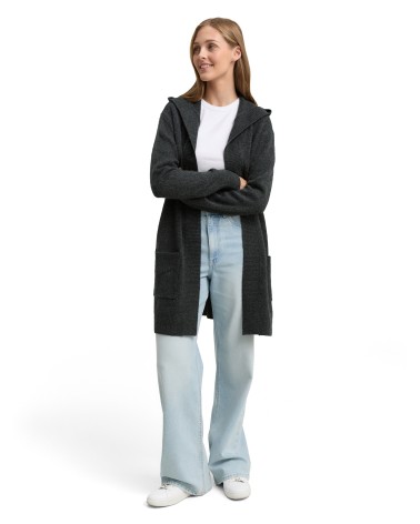 CHAQUETA DE PUNTO CON CAPUCHA TOM TAILOR