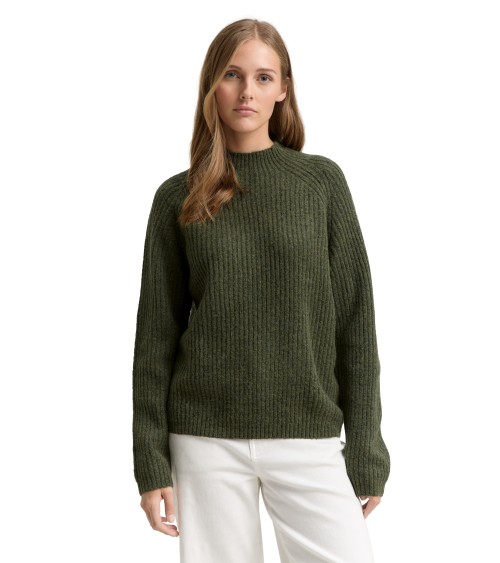 JERSEY CUELLO CHIMENEA ACANALADO TOM TAILOR