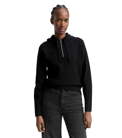 JERSEY CON CAPUCHA Y SEMICREMALLERA TOM TAILOR