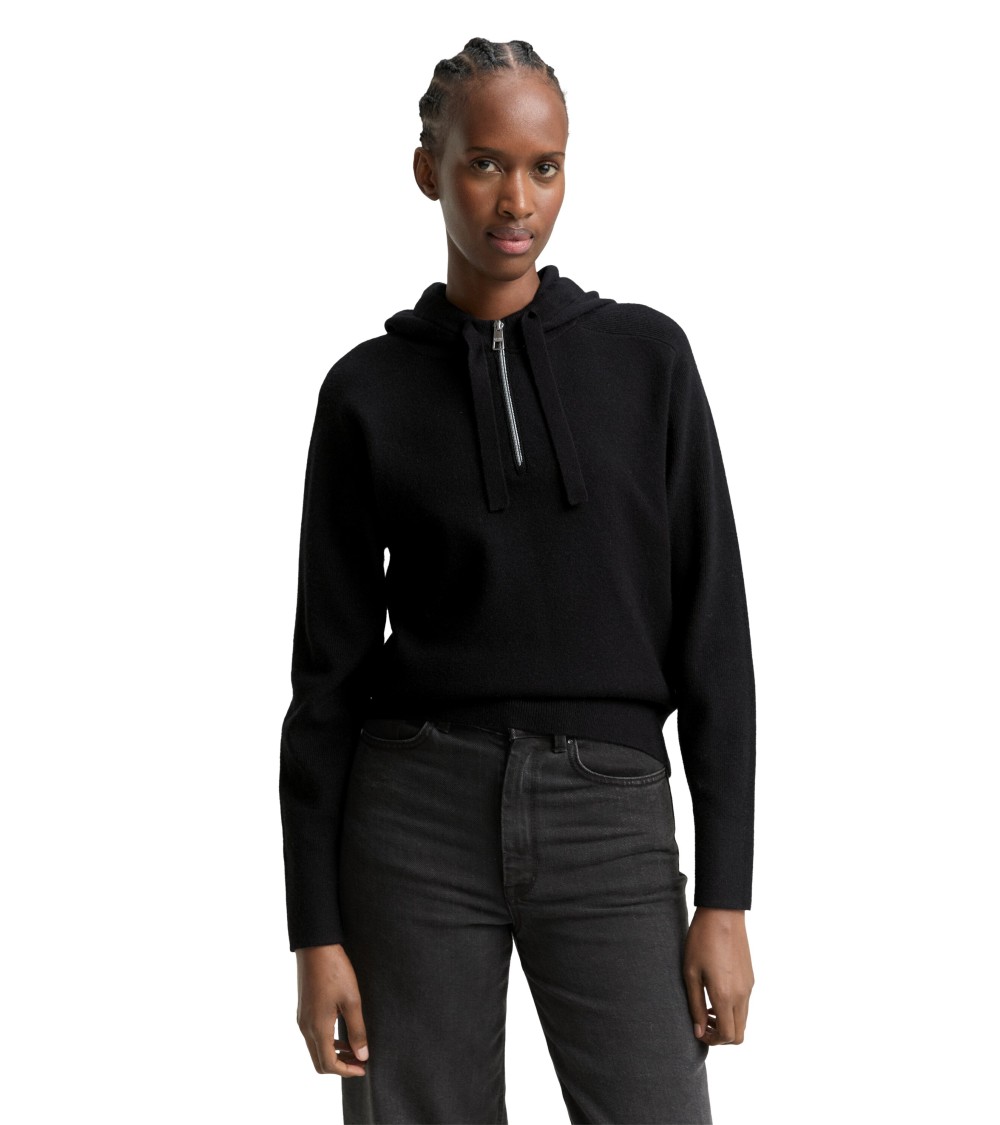 JERSEY CON CAPUCHA Y SEMICREMALLERA TOM TAILOR JERSEY CON CAPUCHA Y SEMICREMALLERA TOM TAILOR