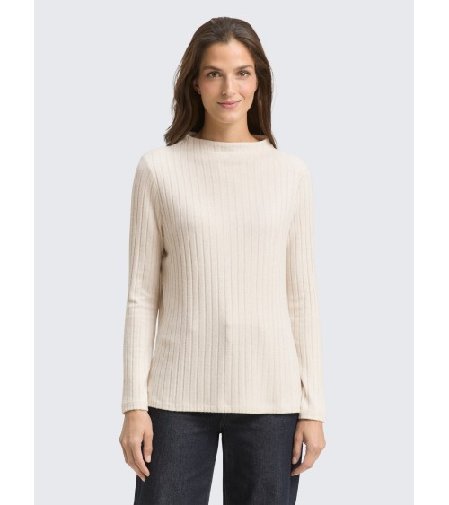 CAMISETA ACANALADA TEJIDO SUAVE TOM TAILOR