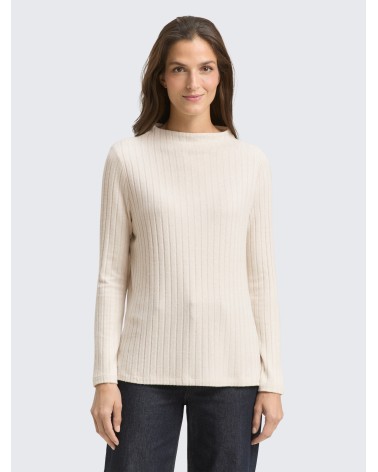 CAMISETA ACANALADA TEJIDO SUAVE TOM TAILOR