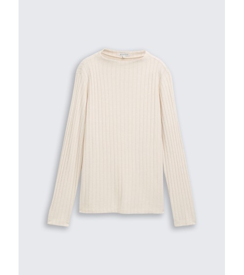 CAMISETA ACANALADA TEJIDO SUAVE TOM TAILOR CAMISETA ACANALADA TEJIDO SUAVE TOM TAILOR