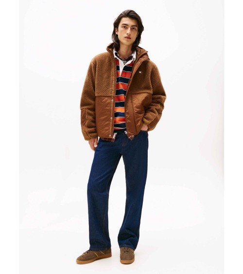 CHAQUETA DE BORREGUILLO Y ACOLCHADA TOMMY JEANS