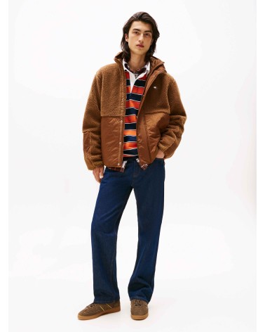 CHAQUETA DE BORREGUILLO Y ACOLCHADA TOMMY JEANS