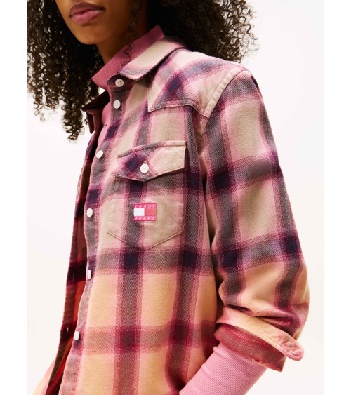 SOBRECAMISA DE CUADROS EN DEGRADADO TOMMY JEANS