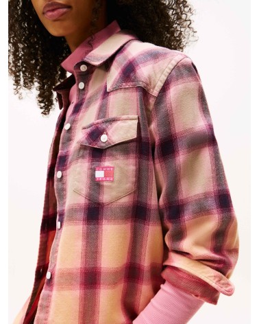 SOBRECAMISA DE CUADROS EN DEGRADADO TOMMY JEANS