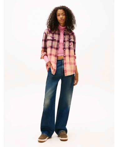 SOBRECAMISA DE CUADROS EN DEGRADADO TOMMY JEANS