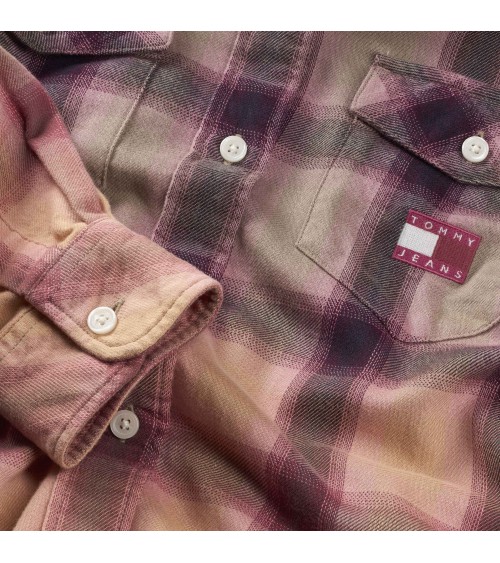 SOBRECAMISA DE CUADROS EN DEGRADADO TOMMY JEANS