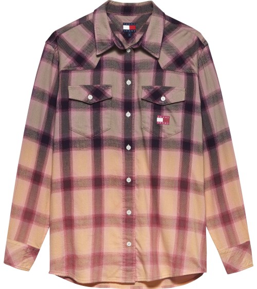 SOBRECAMISA DE CUADROS EN DEGRADADO TOMMY JEANS