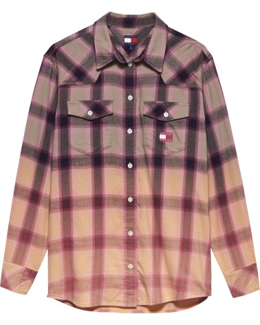 SOBRECAMISA DE CUADROS EN DEGRADADO TOMMY JEANS