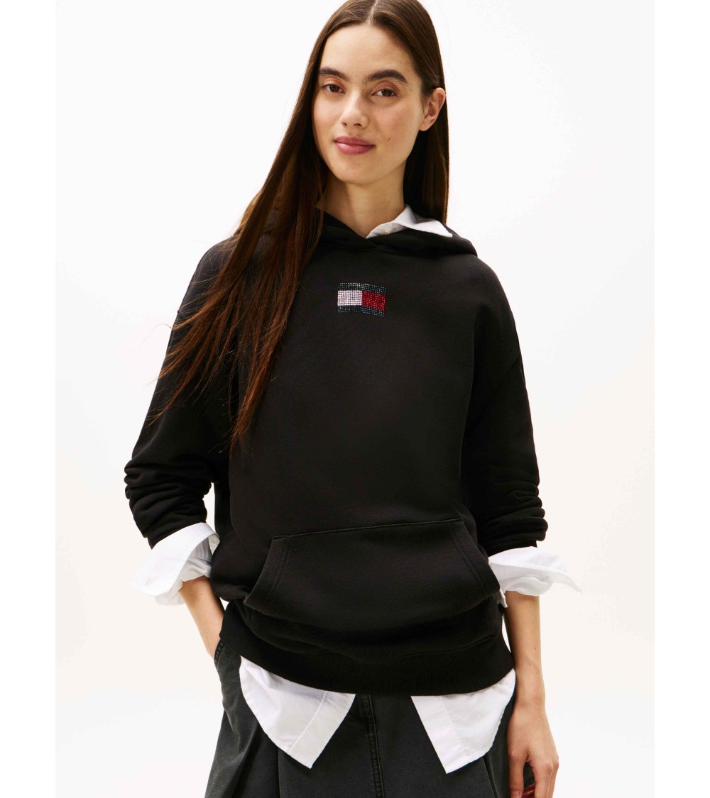 SUDADERA HODDIE LOGO STRASS TOMMY JEANS