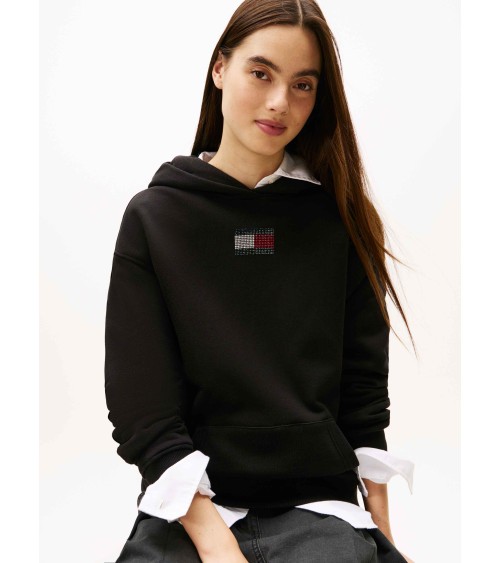 SUDADERA HODDIE LOGO STRASS TOMMY JEANS