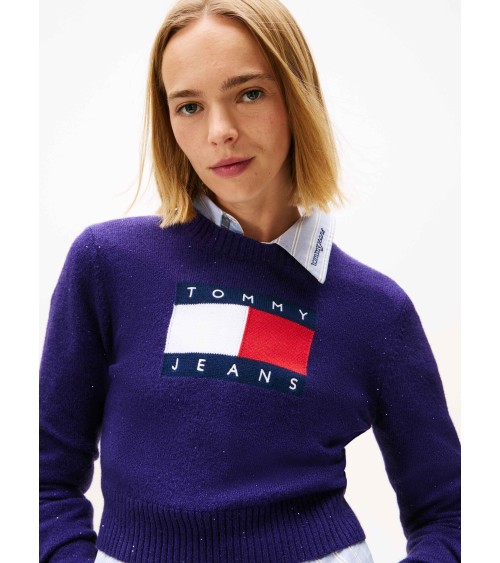 JERSEY CROPPED CON BRILLOS TOMMY JEANS