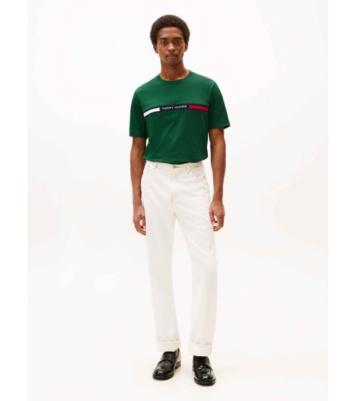 CAMISETA CON LOGO DE  PUNTO ELÁSTICO TOMMY HILFIGER