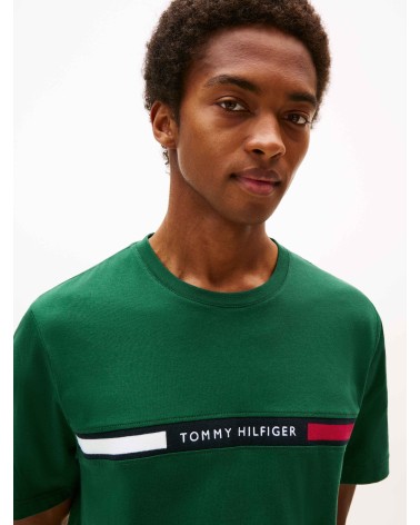 CAMISETA CON LOGO DE  PUNTO ELÁSTICO TOMMY HILFIGER