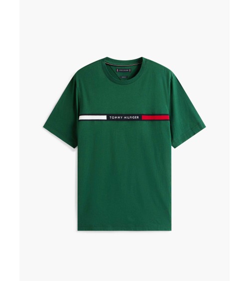 CAMISETA CON LOGO DE  PUNTO ELÁSTICO TOMMY HILFIGER