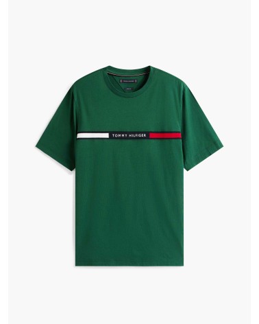 CAMISETA CON LOGO DE  PUNTO ELÁSTICO TOMMY HILFIGER