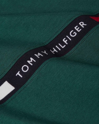 CAMISETA CON LOGO DE  PUNTO ELÁSTICO TOMMY HILFIGER