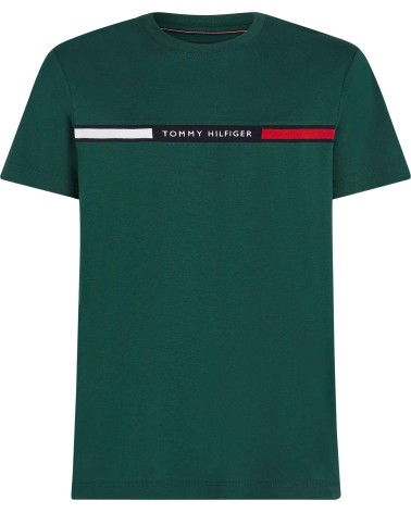 CAMISETA CON LOGO DE  PUNTO ELÁSTICO TOMMY HILFIGER