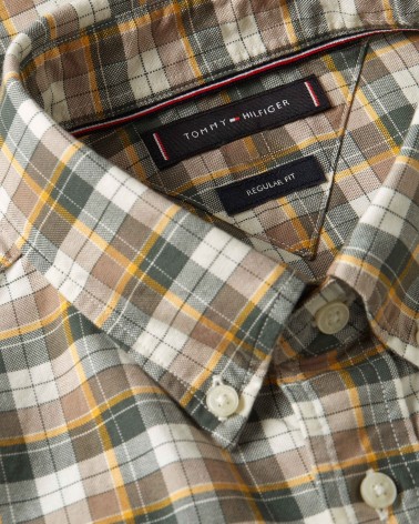 CAMISA OXFORD DE CUADROS TOMMY HILFIGER