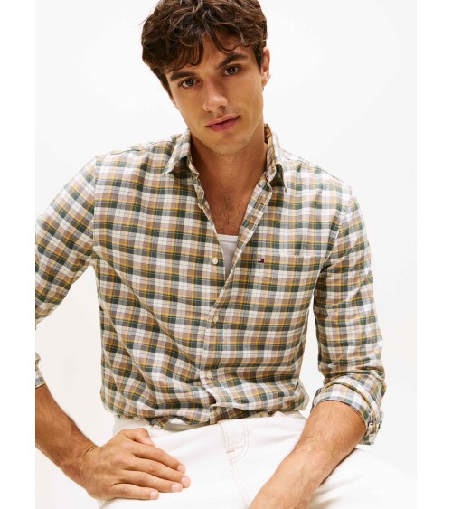 CAMISA OXFORD DE CUADROS TOMMY HILFIGER
