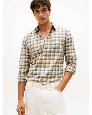 CAMISA OXFORD DE CUADROS TOMMY HILFIGER
