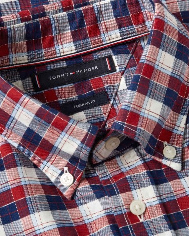 CAMISA OXFORD DE CUADROS TOMMY HILFIGER