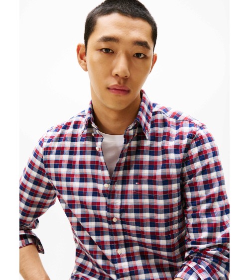 CAMISA OXFORD DE CUADROS TOMMY HILFIGER