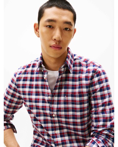 CAMISA OXFORD DE CUADROS TOMMY HILFIGER