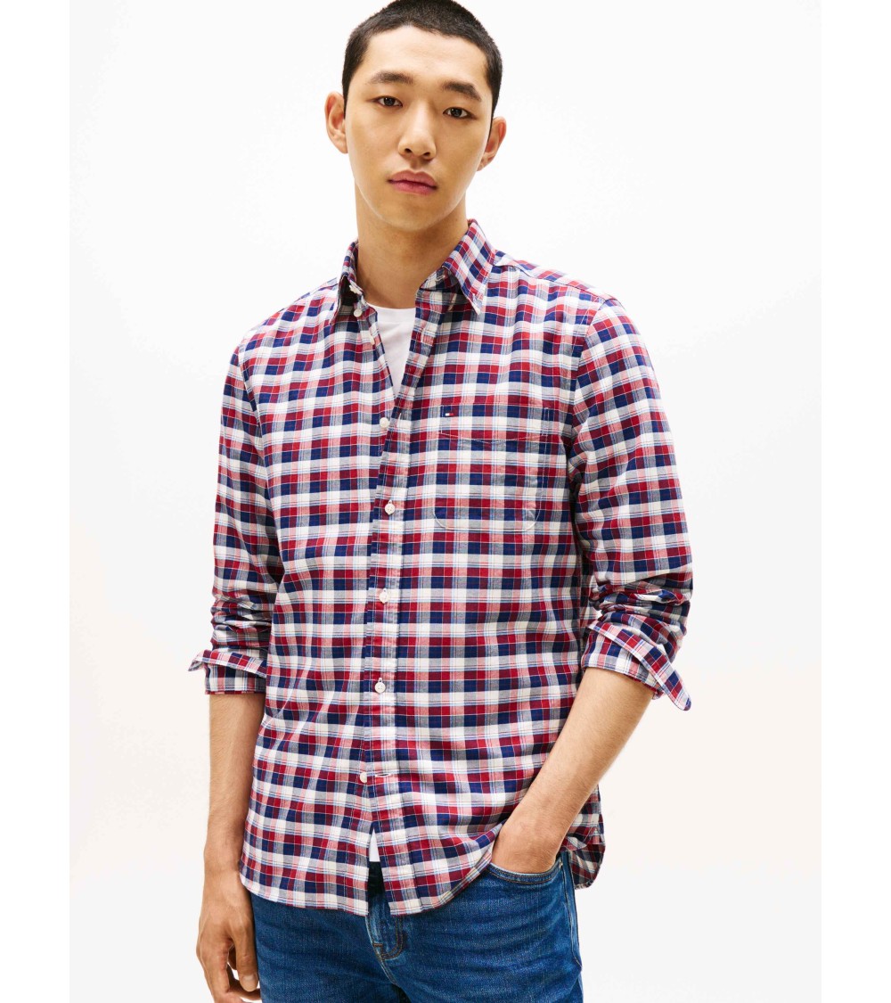 CAMISA OXFORD DE CUADROS TOMMY HILFIGER