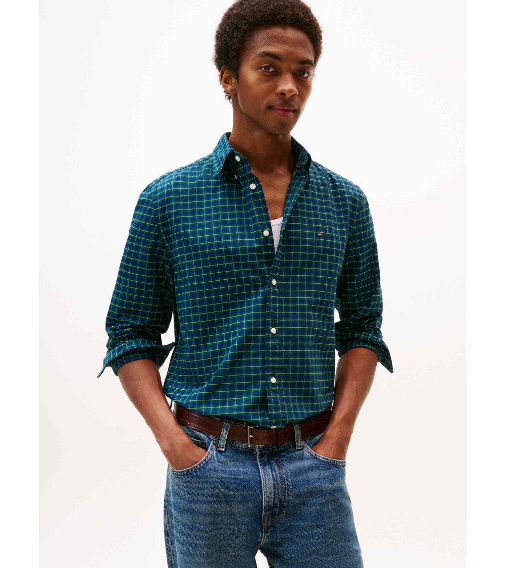 CAMISA OXFORD DE CUADROS TOMMY HILFIGER