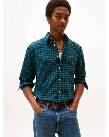 CAMISA OXFORD DE CUADROS TOMMY HILFIGER