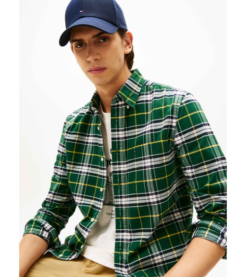CAMISA OXFORD DE CUADROS TOMMY HILFIGER