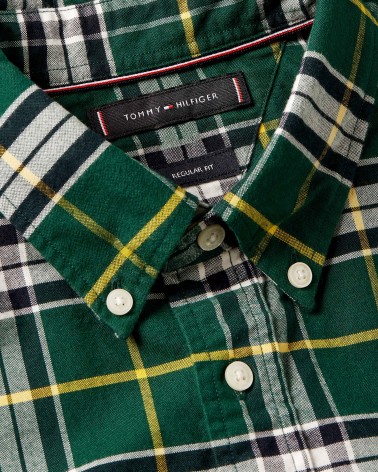 CAMISA OXFORD DE CUADROS TOMMY HILFIGER