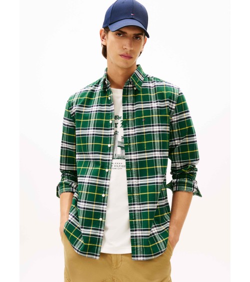 CAMISA OXFORD DE CUADROS TOMMY HILFIGER