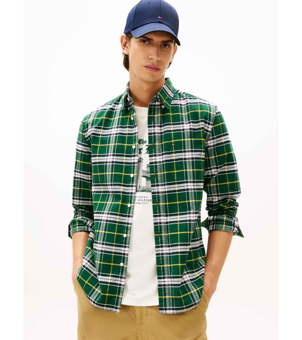 CAMISA OXFORD DE CUADROS TOMMY HILFIGER