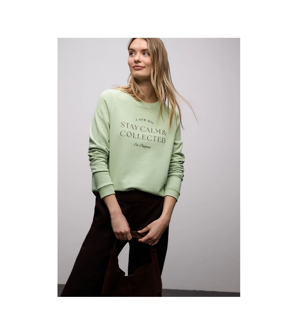 SUDADERA CON CORDON Y LETRAS ANIMAL PRINT STREET ONE